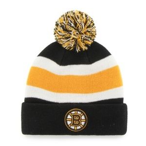 NWOT NHL Boston Bruins Beanie with Pom